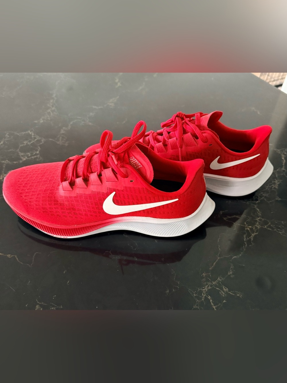 Nike Red Athletic Sneakers with White Swoosh - Downshifter 9
